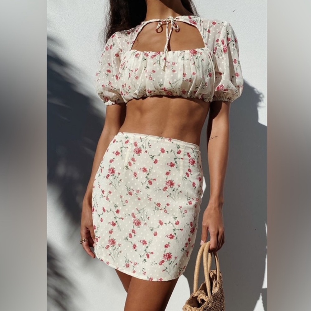 Sabo Skirt Floral Two Piece Set